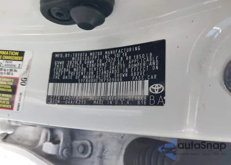 2019 Toyota Corolla Le z USA, uszkodzony, nr VIN 5YFBURHE3KP909666